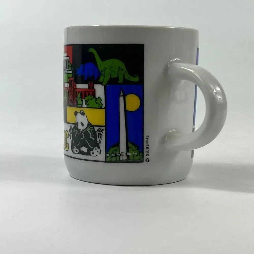 Washington DC Miniature Novelty Mug Cup Travel Souvenir Capitol Monument Vintage - Picture 7 of 9